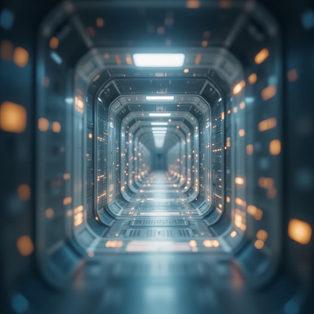 Futuristische visualisatie van AI-trends en technologische vooruitgang